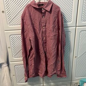 Banana Republic Red Casual Button Down Shirt